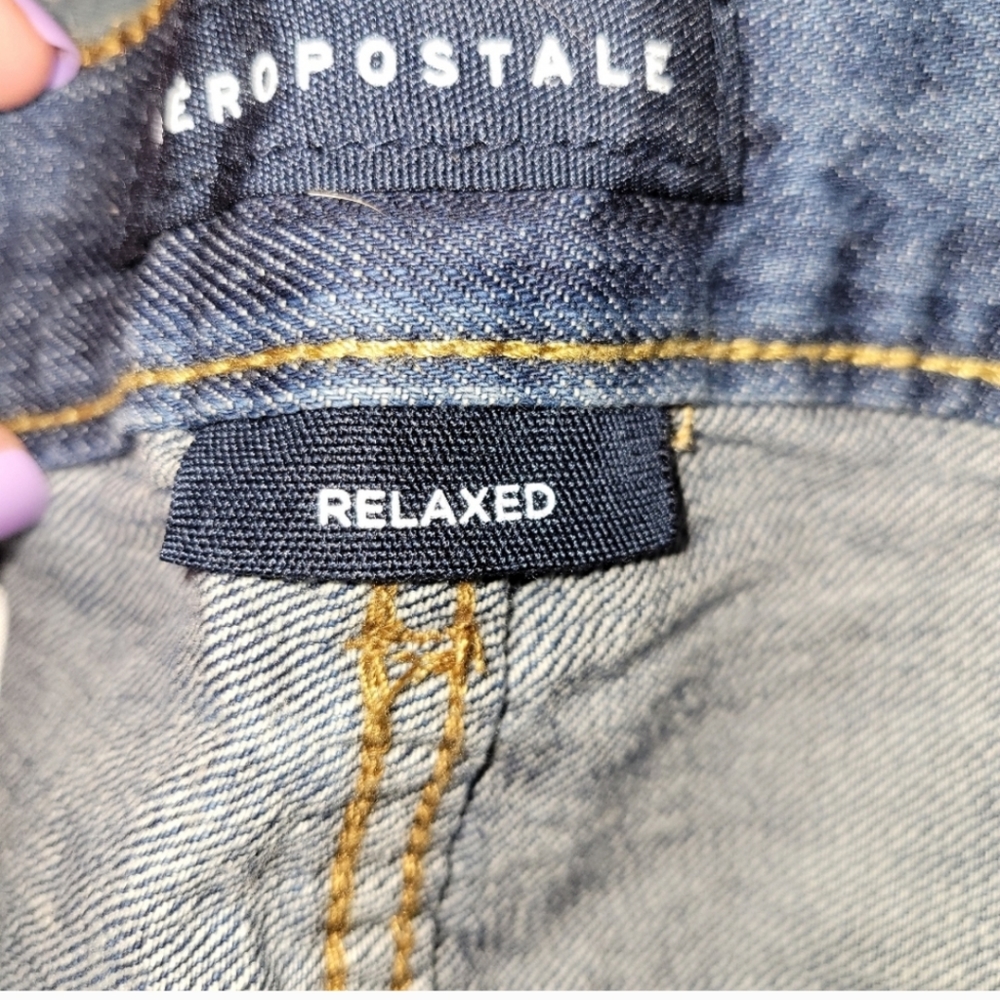 AEROPOSTLE MENS RELAXED FITJEANS LIGHT WASH NWT SIZE 40 - Picture 5 of 7